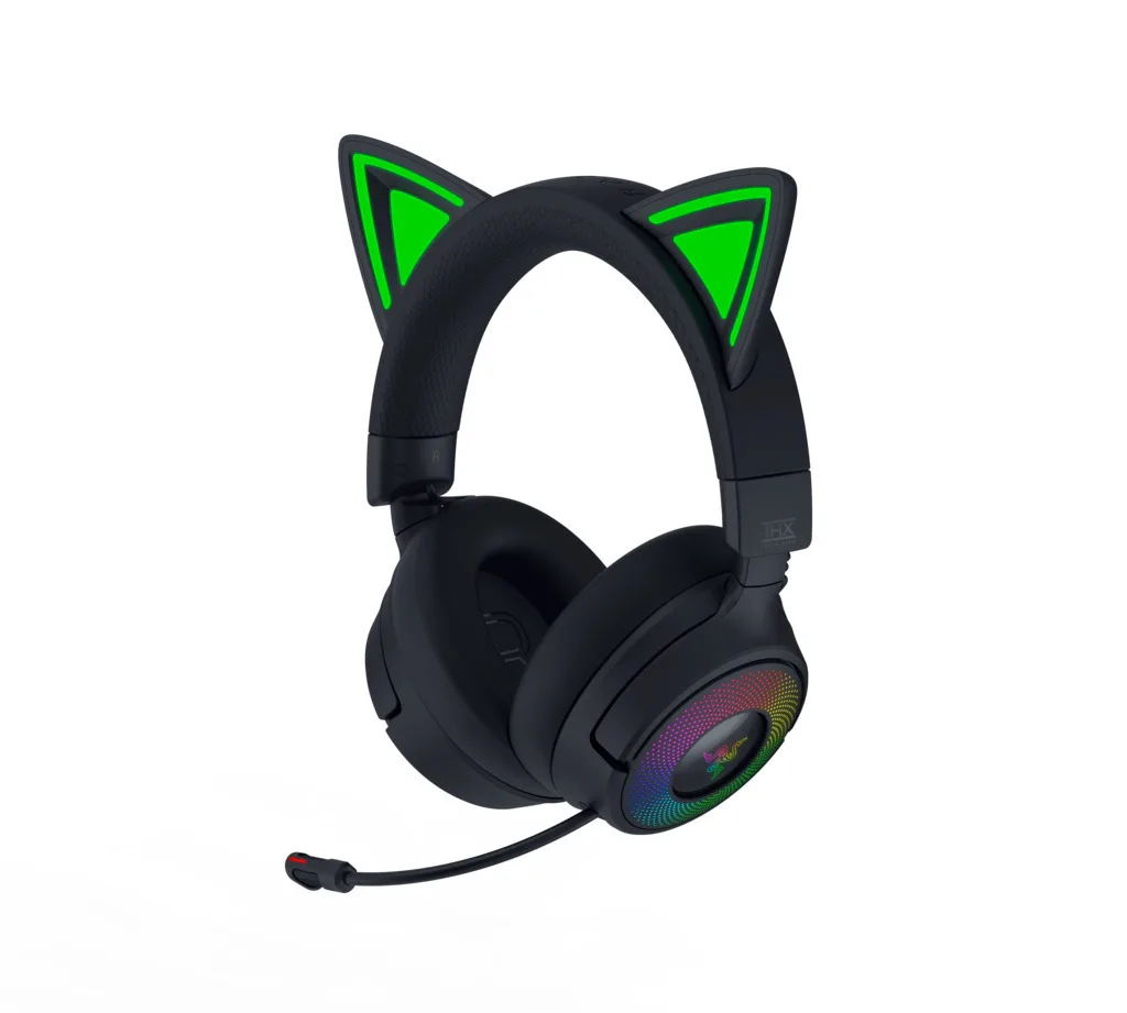 Razer Kraken Kitty V3 Pro Ασύρματο Over Ear Gaming Headset με σύνδεση Bluetooth / USB - Image 1