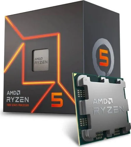 AMD Ryzen 5 7400 4.3GHz Επεξεργαστής 6 Πυρήνων για Socket AM5 σε Κουτί με Ψύκτρα - Image 1