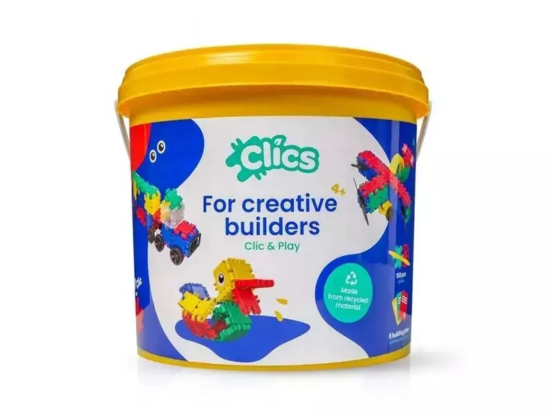Anbac Τουβλάκια Clics Build and Play για 4+ Ετών 122τμχ CB198 - Image 1