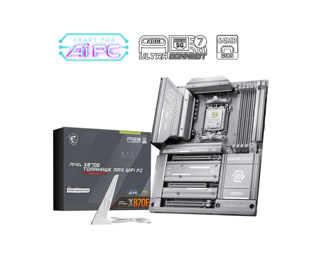 20251114141734_msi_mag_x870e_tomahawk_max_wifi_pz_motherboard_atx_me_amd_am5_socket_7e84_002r MSI MAG X870E TOMAHAWK MAX WIFI PZ Motherboard ATX με AMD AM5 Socket 7E84-002R - Image 1