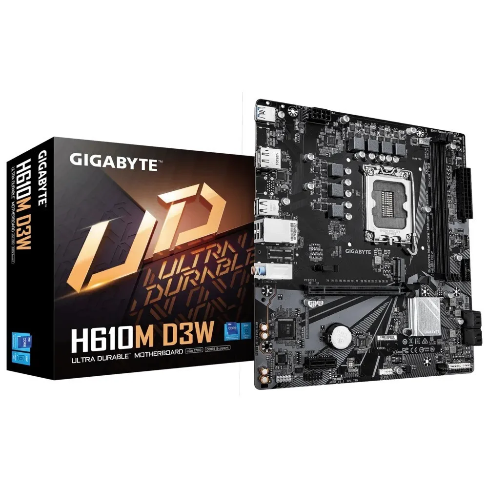 Gigabyte H610M D3W rev. 1.0 Motherboard Micro ATX με Intel 1700 Socket - Image 1