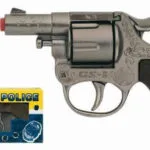 Gonher Small Metal Police Revolver 8 Cartridges