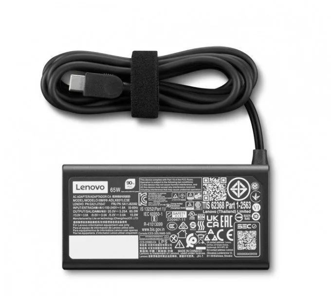 Lenovo Adapter USB-C Φορτιστής Laptop 65W για Lenovo χωρίς Καλώδιο Τροφοδοσίας 4X21S91187 - Image 1