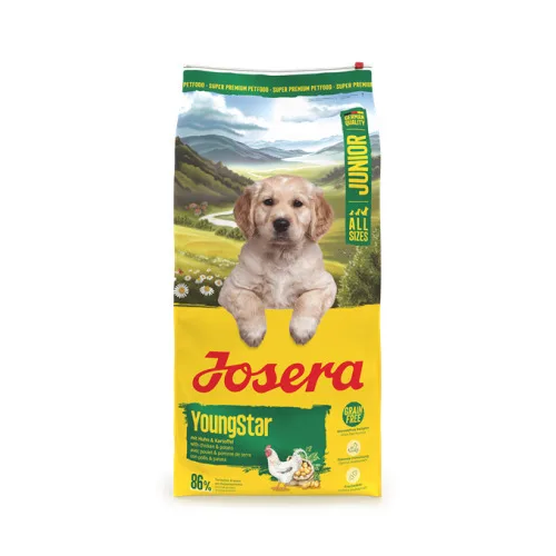 Josera Junior Young Star 3kg Ξηρά Τροφή για Κουτάβια με Κοτόπουλο, Πατάτες και Πουλερικά - Image 1