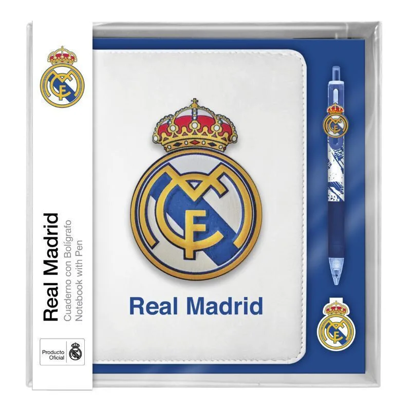 20251118130613_real_madrid_set_anti_stress_notebook_multicolor_pen Real Madrid Set Anti-stress Notebook Multicolor Pen - Image 1