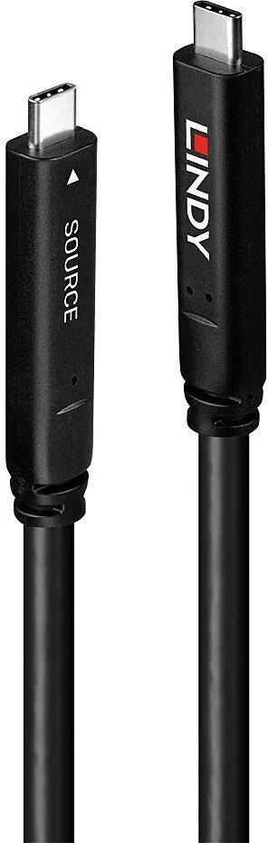 Cable Lindy Usb 3.2 Gen.2 Dp 1.4 Hybrid 10m - Image 1