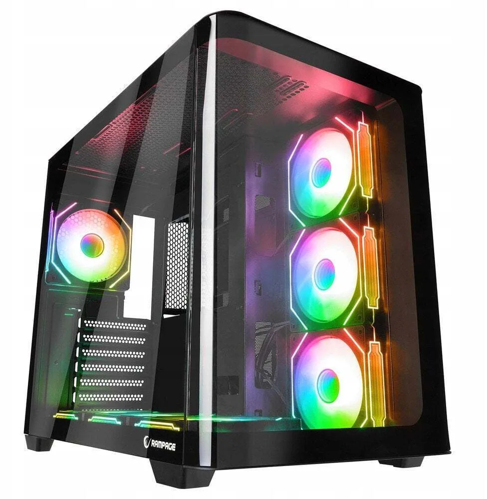 20251119142312_rampage_aquarium_midi_tower_kouti_ypologisti_me_plaino_parathyro_kai_argb_fotismo_mayro Rampage Aquarium Gaming Midi Tower Κουτί Υπολογιστή με Πλαϊνό Παράθυρο και ARGB Φωτισμό Μαύρο - Image 1
