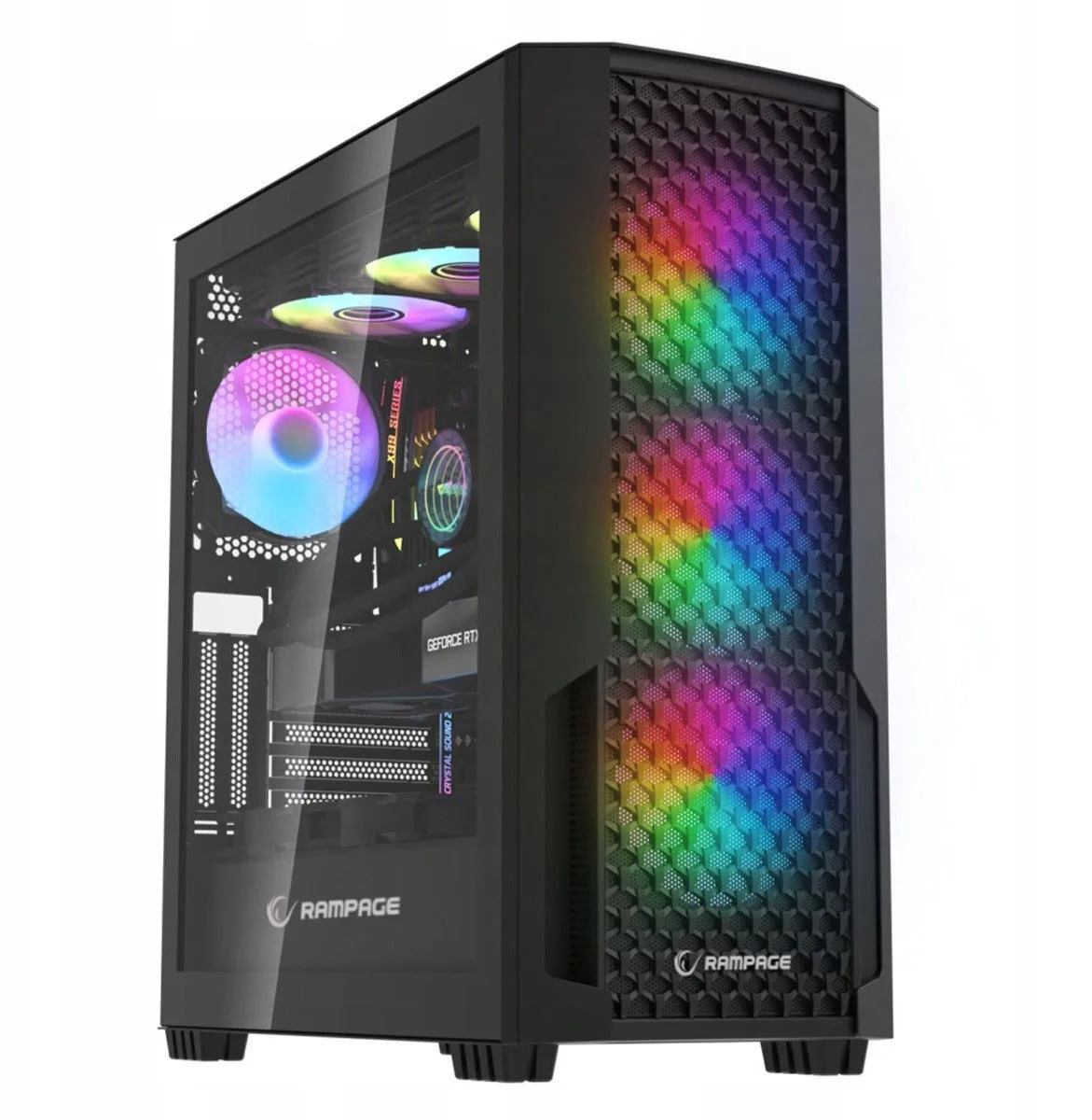 20251119142312_rampage_shelob_gaming_midi_tower_kouti_ypologisti_me_plaino_parathyro_kai_rgb_fotismo_mayro Rampage Shelob Gaming Midi Tower Κουτί Υπολογιστή με Πλαϊνό Παράθυρο και RGB Φωτισμό Μαύρο - Image 1