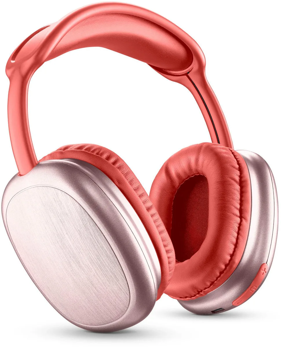 Cellular Line Maxi 2 Ασύρματα Bluetooth Over Ear Ακουστικά με 22 ώρες Λειτουργίας Κόκκινα - Image 1