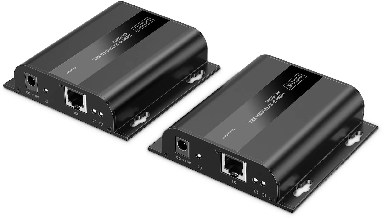 Extender Extender Over Cat.6 Twisted Pair Hdmi 4k/60hz Via Ip 1g Up To 120m/200m Max 253 Receivers Ir Control Set - Image 1