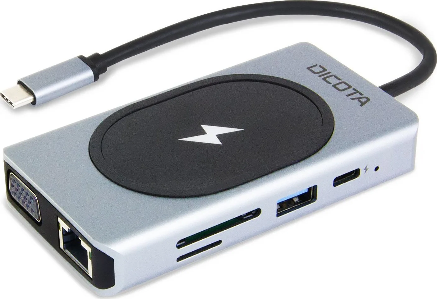 Dicota USB-C Docking Station με 4K PD Ethernet Ασημί (D32059) - Image 1