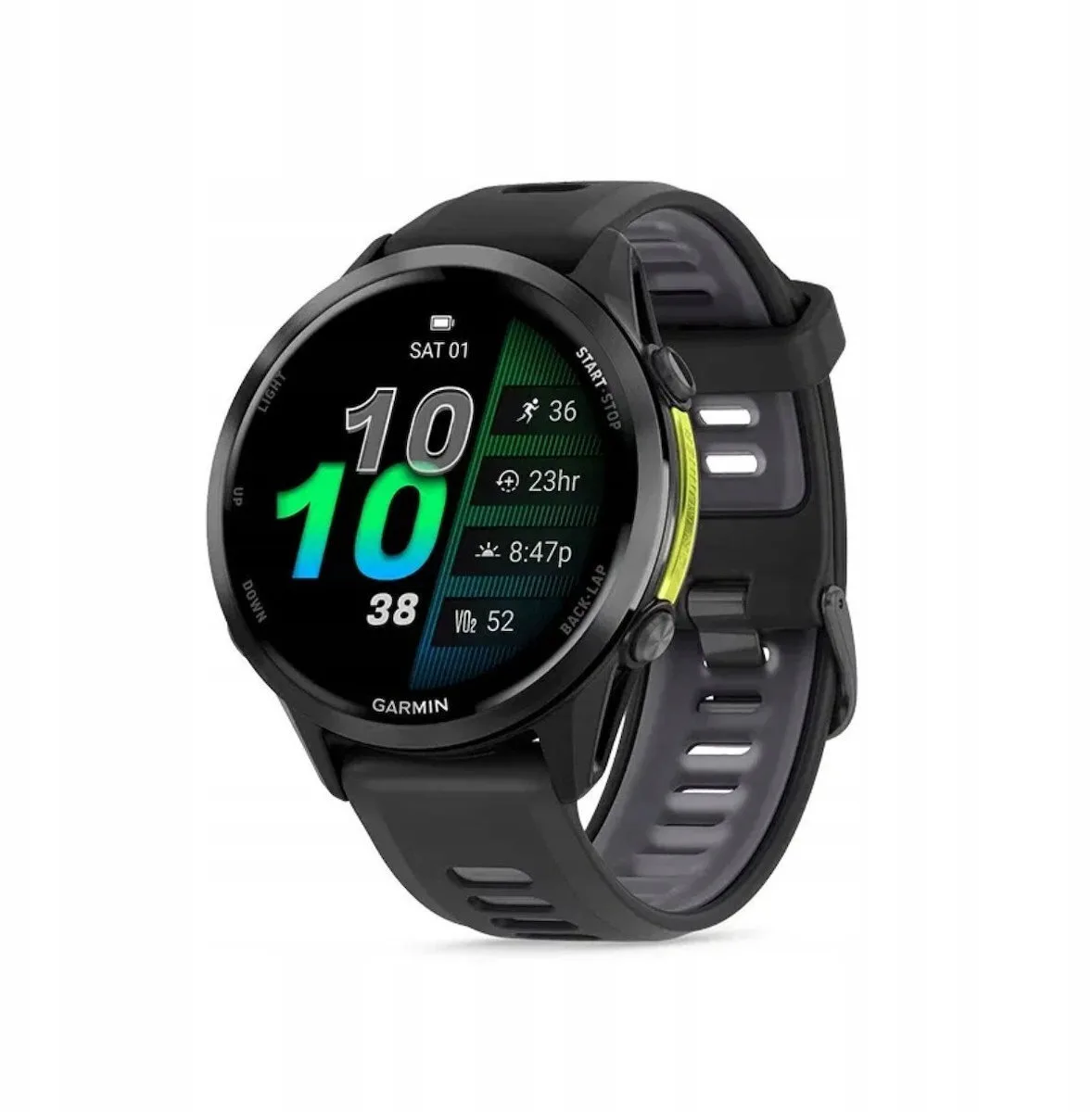 Garmin Forerunner 970 Titanium 47mm Αδιάβροχο Smartwatch με Παλμογράφο (Carbon Gray DLC Titanium with Black and Translucent Whitestone) - Image 1