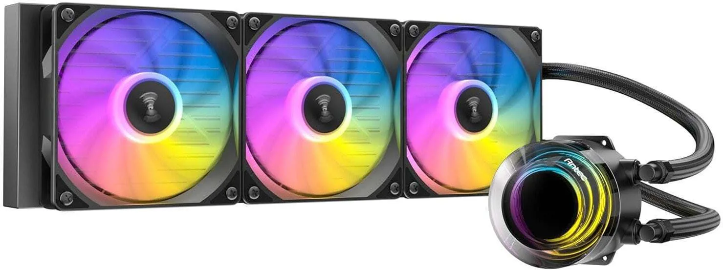 Antec Vortex Lum 360 Υδρόψυξη Επεξεργαστή Τριπλού Ανεμιστήρα 120mm για Socket AM4/AM5/1200/115x με ARGB Φωτισμό - Image 1