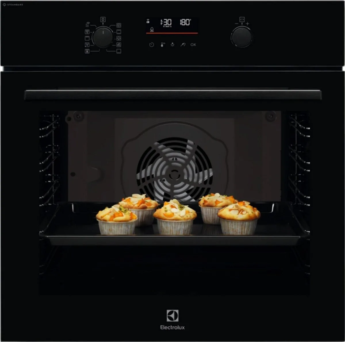 Electrolux SteamBake 600 Φούρνος άνω Πάγκου 72lt Π59.6εκ. Μαύρος - Image 1