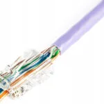Βύσμα Rj45 8p8c Διέλευσης Digitus Κατηγορίας 5e Χωρίς Θωράκιση Awg 26-24 Συσκευασία 100 Τεμ