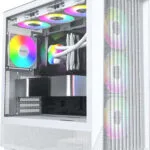 Montech X5 Gaming Midi Tower Κουτί Υπολογιστή με Πλαϊνό Παράθυρο Λευκό