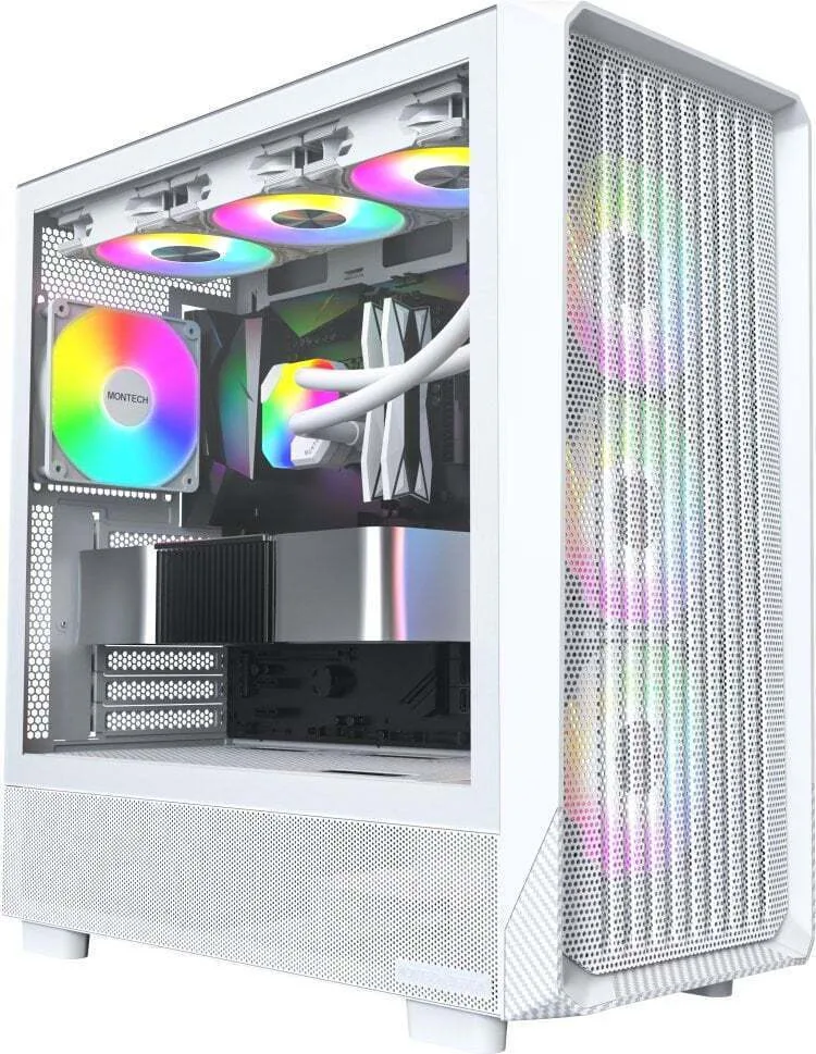 Montech X5 Gaming Midi Tower Κουτί Υπολογιστή με Πλαϊνό Παράθυρο Λευκό - Image 1