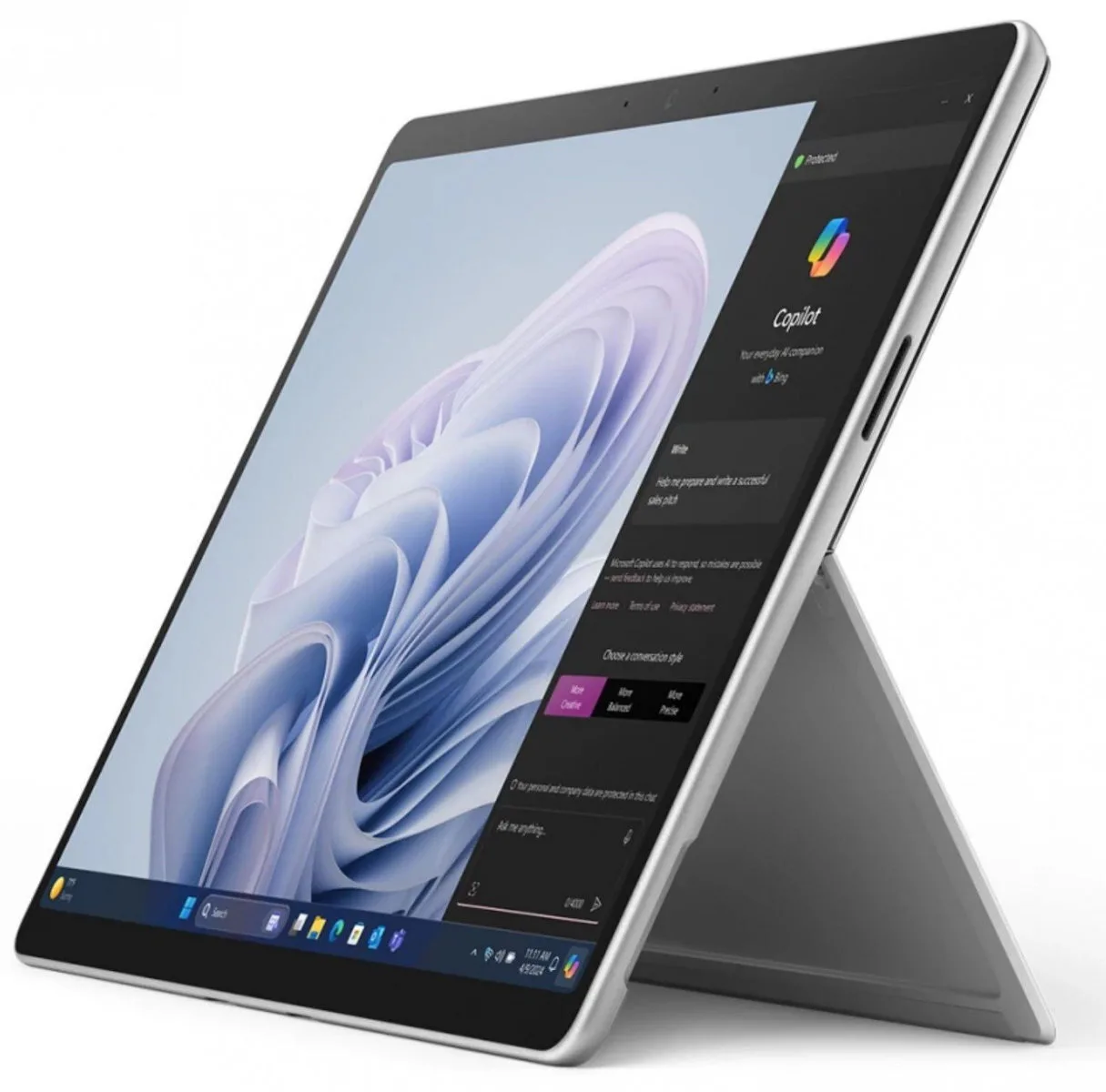 Microsoft Surface Pro 10 5G 13" Tablet (16GB/256GB/Ultra7-165U/Win11P) Platinum - Image 1