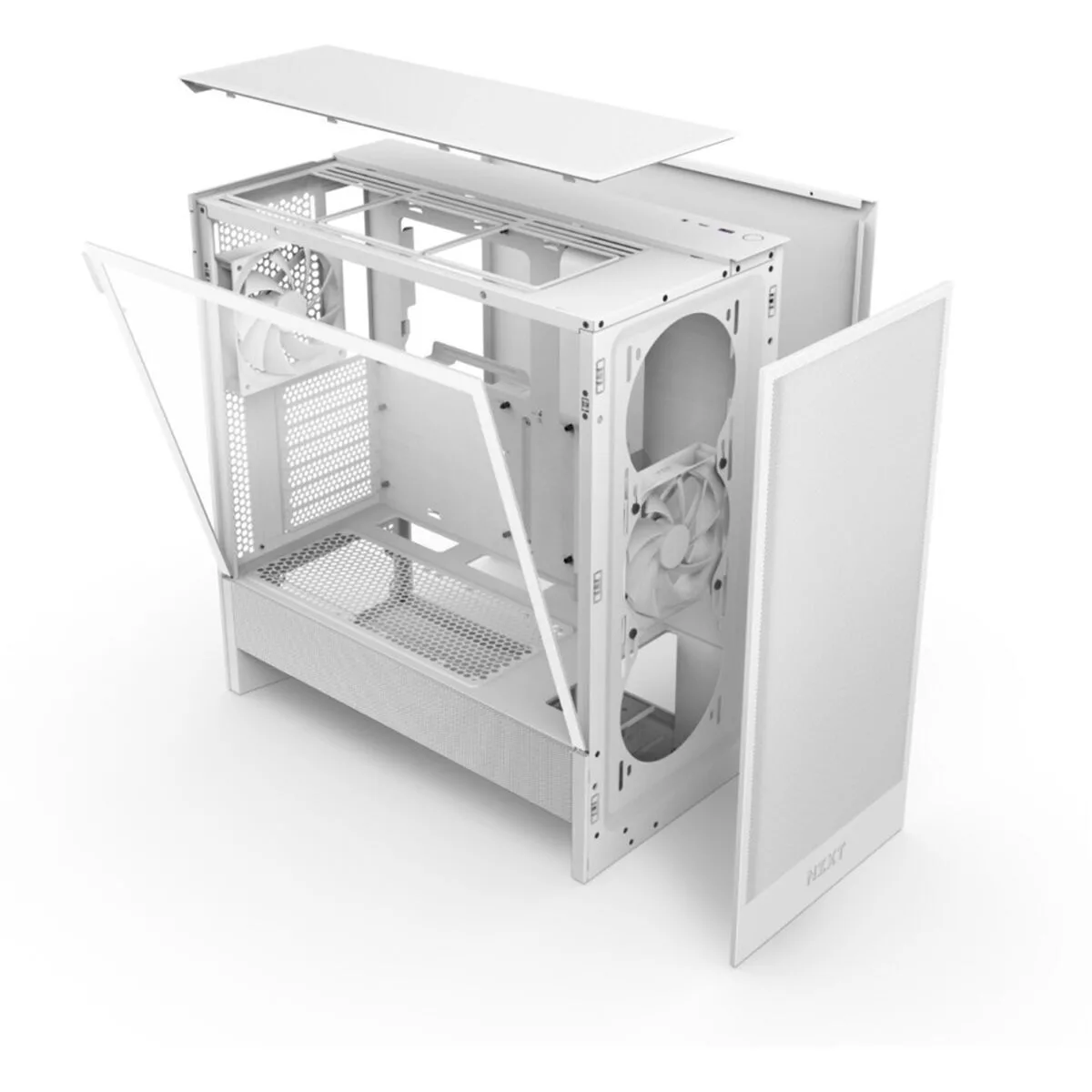 NZXT H5 Flow Gaming Midi Tower Κουτί Υπολογιστή με Πλαϊνό Παράθυρο Λευκό - Image 1