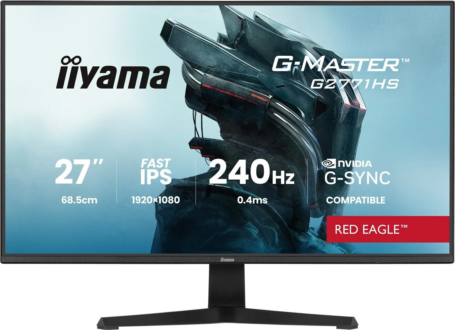 Iiyama G-Master Red Eagle IPS HDR Monitor 27" FHD 1920x1080 240Hz - Image 1