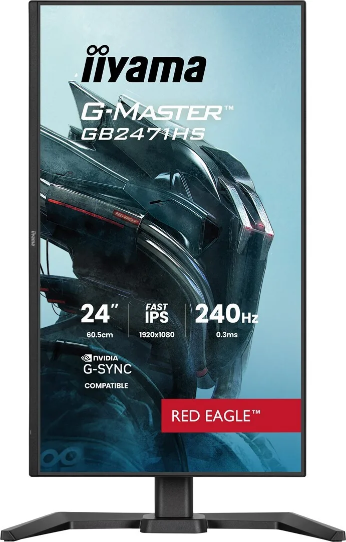 Iiyama G-Master Red Eagle IPS HDR Monitor 23.8" FHD 1920x1080 240Hz - Image 1