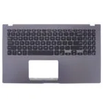 Πληκτρολόγιο Laptop Keyboard Palmrest Asus X509f X509fb X509fa X509fac 90nb0qe1-r30us0 90nb0mz2-r31us2 90nb0032-r30us0 90nb0qd1-r33gr0 13nb0mz2p03016-3 90nb0qe2-r30us0 Us Gray Κωδ.40967uspalm