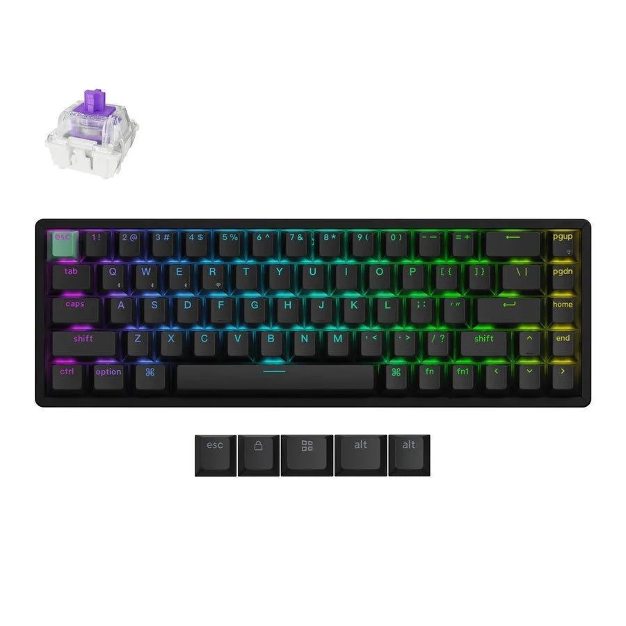 K6 HE Ασύρματο Ηall Effect Gaming Πληκτρολόγιο 65% με Magnetic διακόπτες και RGB φωτισμό K6H-J1 (Αγγλικό US) - Image 1