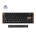 K6 HE Ασύρματο Ηall Effect Gaming Πληκτρολόγιο 65% με Magnetic διακόπτες και RGB φωτισμό K6H-F1 (Αγγλικό US) Special Wood Edition