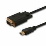 Savio Cable HDMI male - VGA male 1.8m Μαύρο