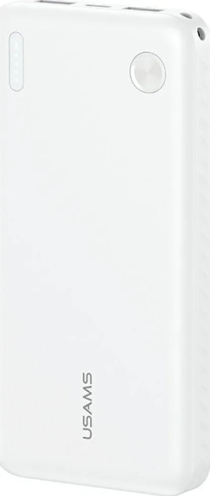 Usams PB83 Power Bank 10000mAh με 2 Θύρες USB-A και Θύρα USB-C Power Delivery / Quick Charge 3.0 Λευκό - Image 1