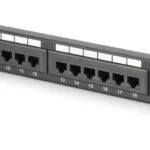 Digitus Patch Panel Unshielded για Rack 1U 19" 24 Θυρών cat6 Μαύρο DN-91624U-CR