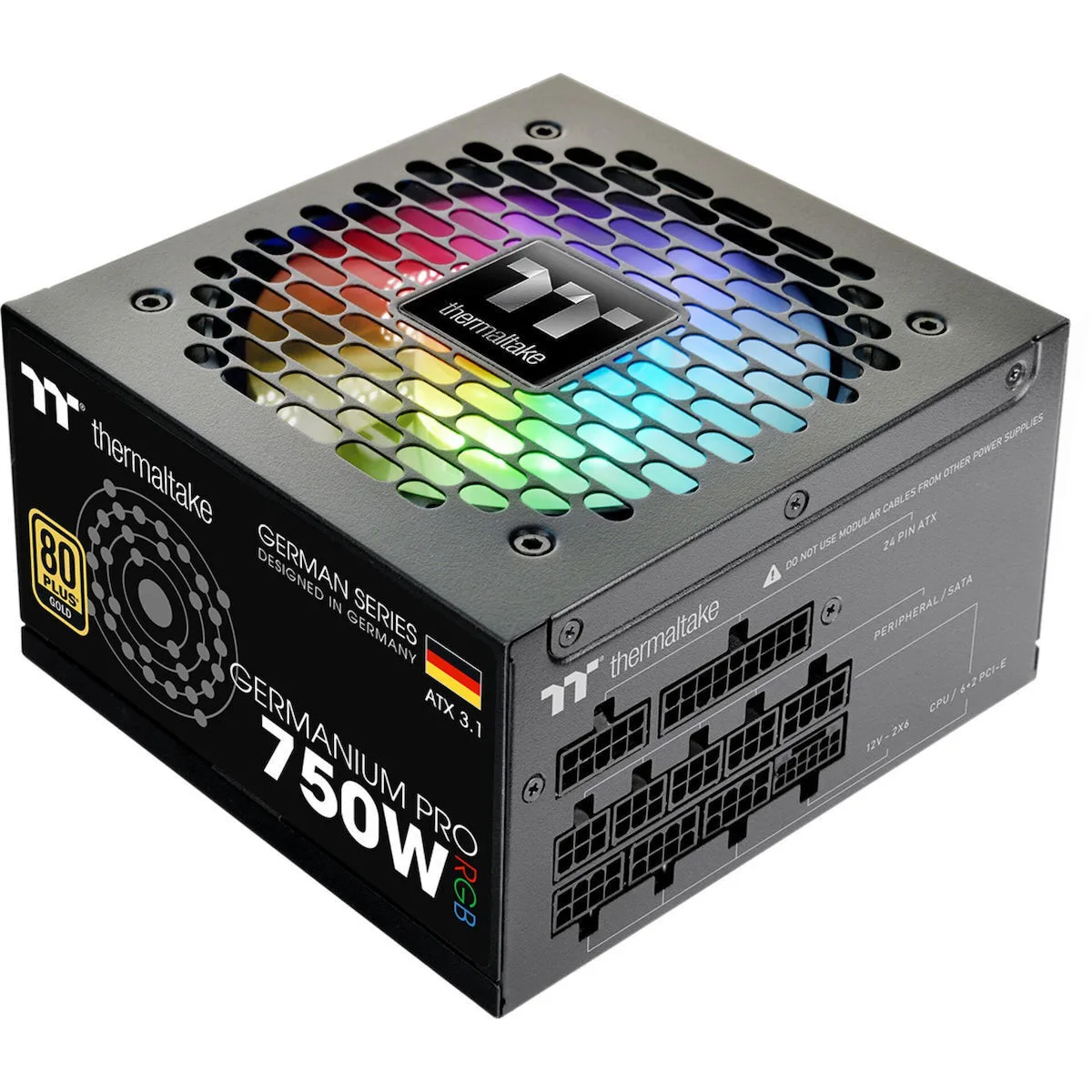 Thermaltake Germanium Pro RGB 750W Μαύρο Τροφοδοτικό Υπολογιστή Full Modular 80 Plus Gold - Image 1