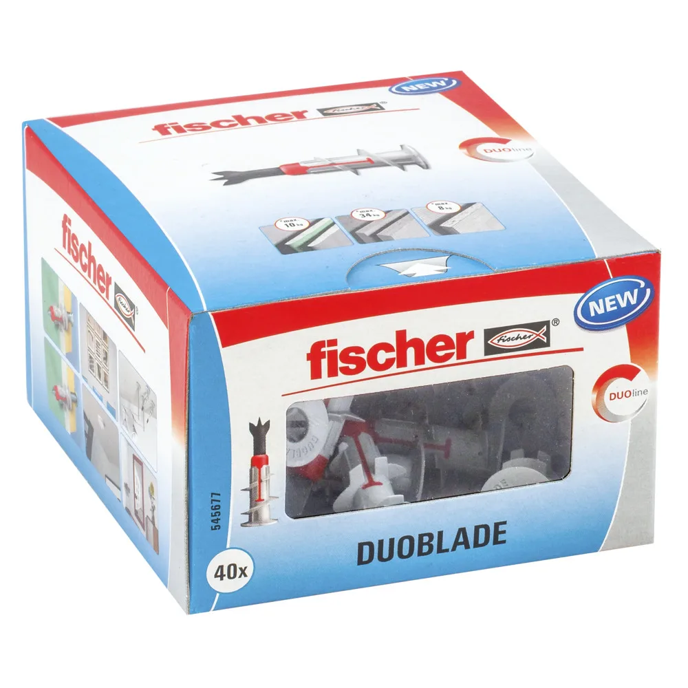20251209160525_fischer_duoblade_k_nv_oupa_plastiko_545677 fischer DuoBlade K NV Ούπα Πλαστικό 40τμχ 545677 - Image 1