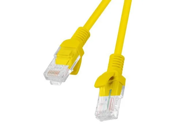 Lanberg U/UTP Cat.5e Καλώδιο Δικτύου Ethernet 2m Κίτρινο 1τμχ (PCU5-20CC-0200-Y) - Image 1