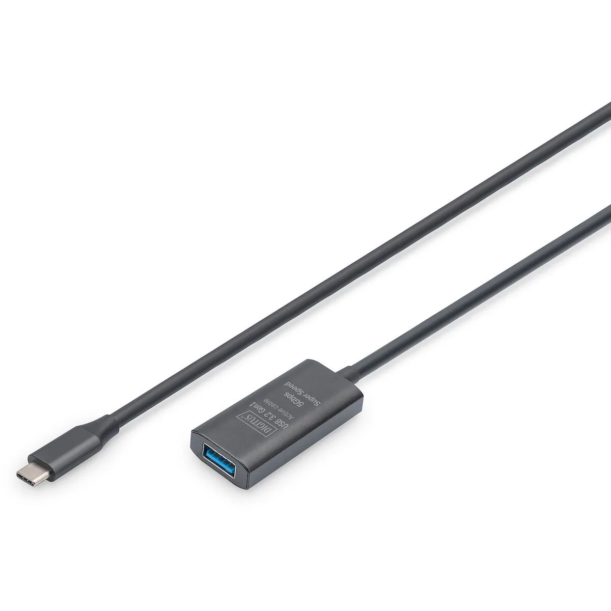 Digitus USB 3.2 Cable USB-C male - USB-A female Μαύρο 5m DA-73110 - Image 1