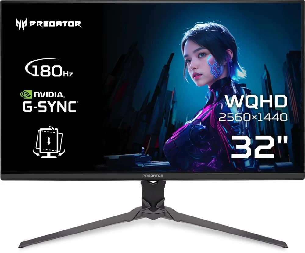 Acer Predator XB3 XB323QU IPS HDR Gaming Monitor 31.5" QHD 2560x1440 180Hz - Image 1