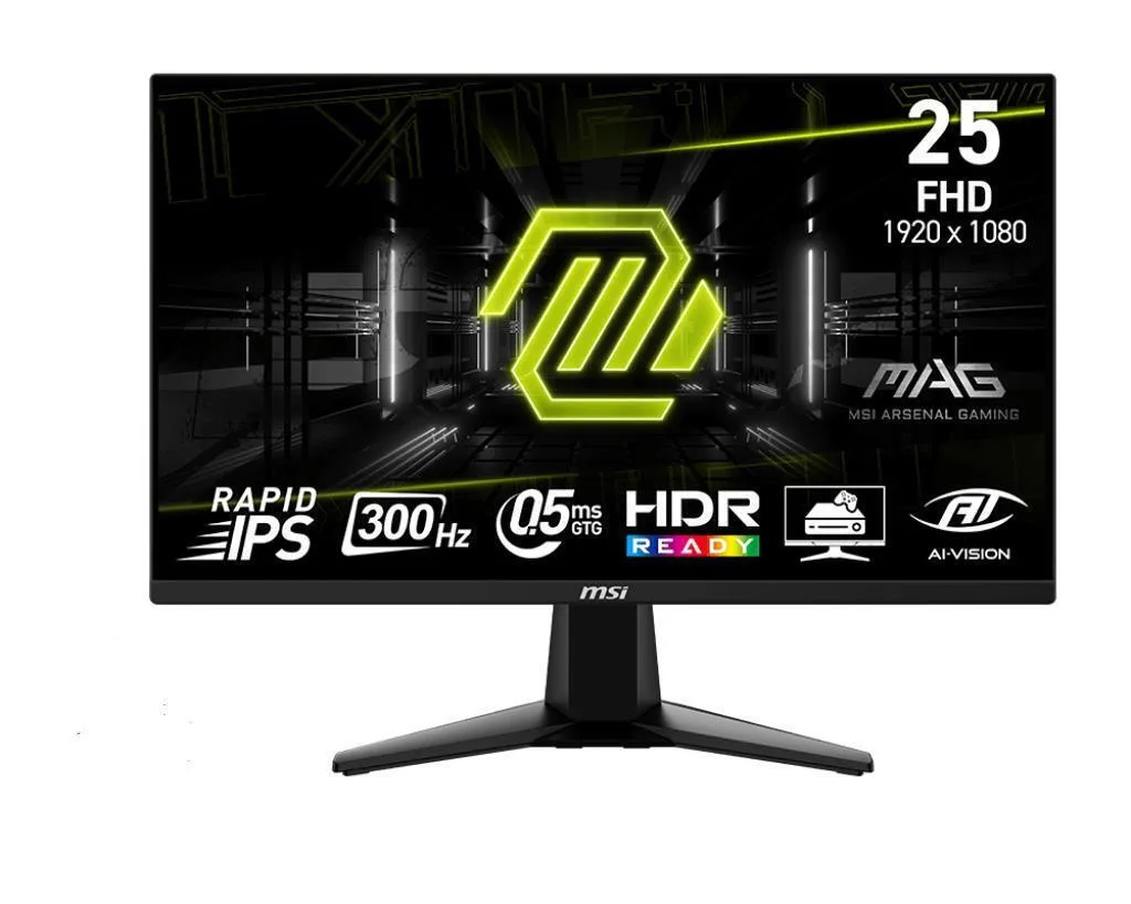 MSI Mag 255XF IPS Monitor 24.5" FHD 1920x1080 300Hz με Χρόνο Απόκρισης 0.5ms GTG - Image 1
