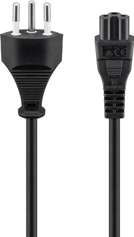 Goobay IEC C5 - IEC C5 Cable 1.8m Μαύρο 93960 - Image 1