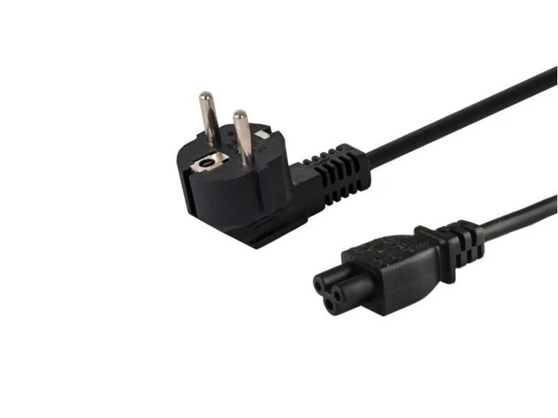 Savio Schuko - IEC C5 Cable 1.2m Μαύρο CL-67 - Image 1