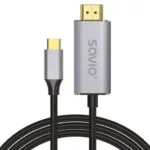 Savio Cable HDMI male - HDMI male 2m Μαύρο