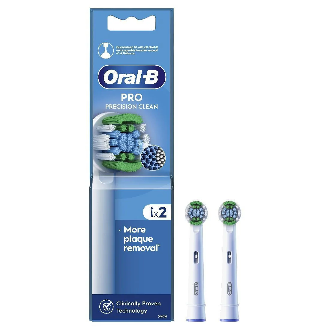 20251216122912_oral_b_pro_precision_clean_antallaktikes_kefales_gia_ilektriki_odontovourtsa_2tmch Oral-B Pro Precision Clean Ανταλλακτικές Κεφαλές για Ηλεκτρική Οδοντόβουρτσα 2τμχ - Image 1