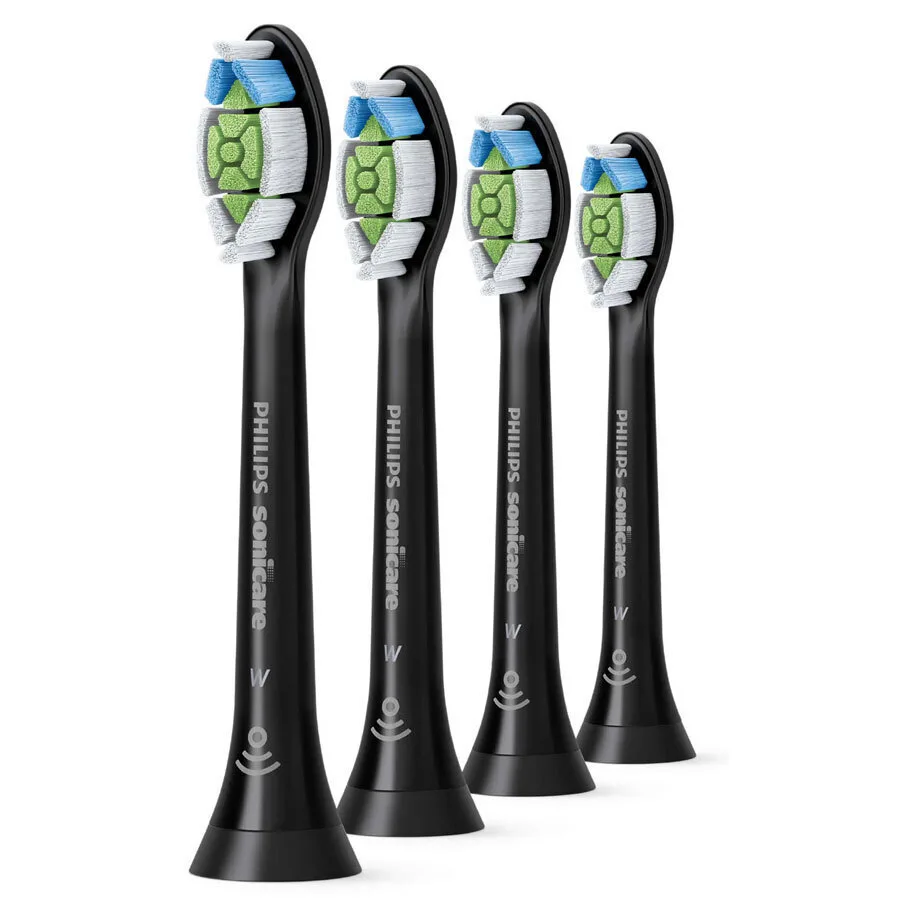 Philips Sonicare W2 Optimal White Ανταλλακτικές Κεφαλές για Ηλεκτρική Οδοντόβουρτσα Standard Black HX6064/11 4τμχ - Image 1