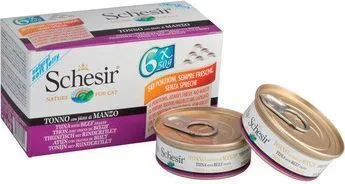 20251216185456_schesir_schesir_kot_6x50g_multipak_tonos_vodino_zele Schesir Schesir Κοτ 6x50g Multipak Τόνος Βοδινό Ζελέ - Image 1