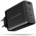Axagon Φορτιστής Χωρίς Καλώδιο GaN με Θύρα USB-A και 2 Θύρες USB-C 100W Power Delivery / Quick Charge 3.0 Μαύρος (ACU-DPQ100)