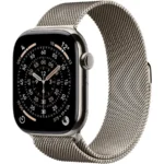 Apple Watch Series 11 Cellular Titanium 46mm Αδιάβροχο με eSIM και Παλμογράφο (Natural Titanium Case with Natural Milanese Loop - M/L)