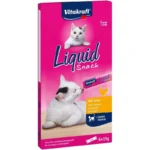 Vitakraft Liquid Snack Chicken Cat Treats 6 X 15g