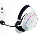 Razer Barracuda X Chroma Ασύρματο Over Ear Gaming Headset με σύνδεση Bluetooth / USB Λευκό