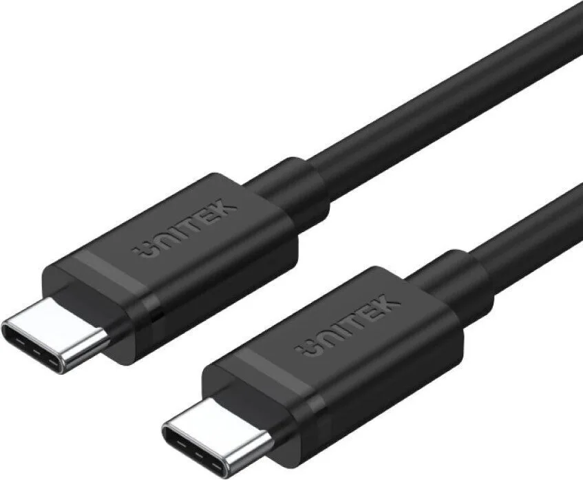 20251223170022_unitek_usb_3_2_cable_usb_c_male_60w_mayro_2m_y_c477bk01_2m Unitek USB 3.2 Cable USB-C male - USB-C 60W Μαύρο 2m Y-C477BK01-2M - Image 1
