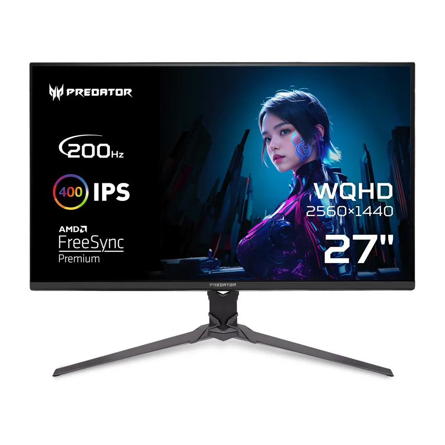 Acer Predator XB273UX1 IPS HDR Gaming Monitor 27" QHD 2560x1440 200Hz με Χρόνο Απόκρισης 0.5ms GTG - Image 1