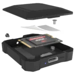 Icy Box Θήκη για Σκληρό Δίσκο M.2 SATA III NVME με σύνδεση Type-C IB-1601MP-CU31